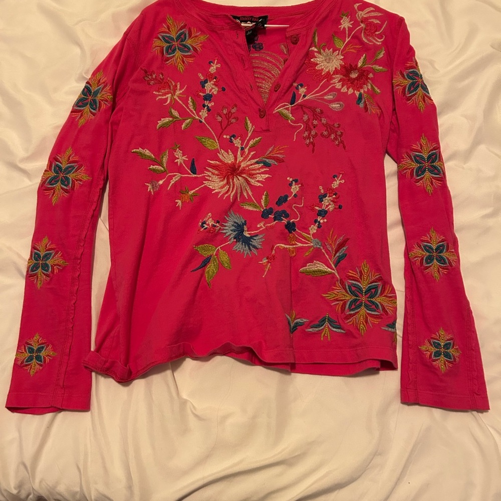 Johnny Was Henley size small